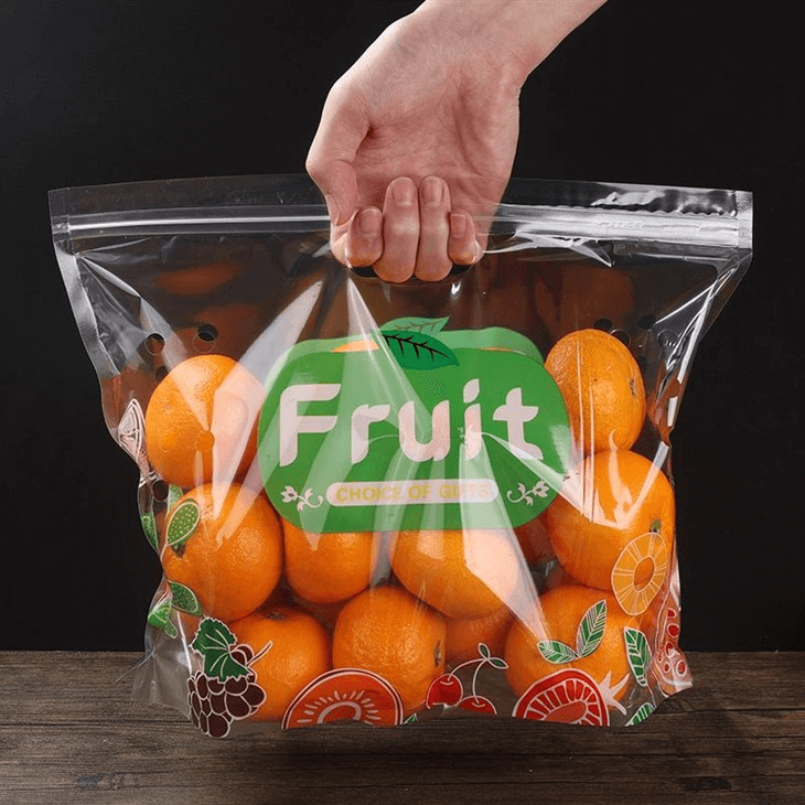 Orange packaging bags