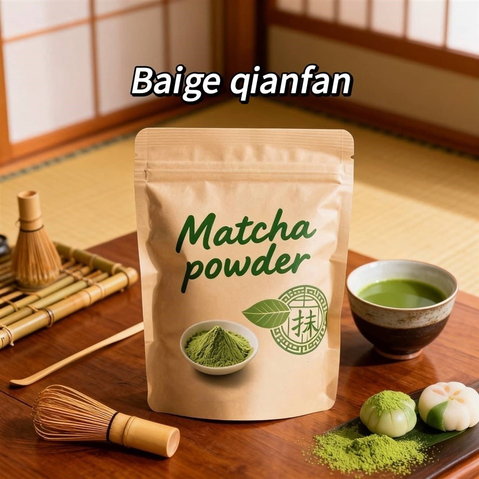 Matcha Powder Stand Up Zipper Packaging Bag best