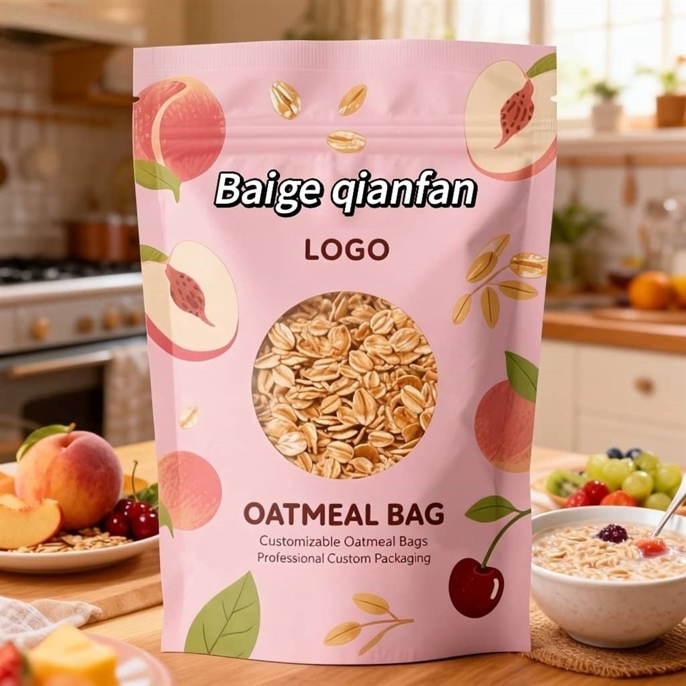 Oatmeal Stand-up Zipper Bags suppliers