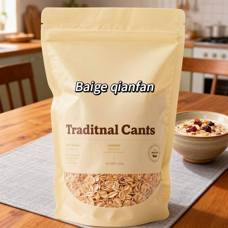 Oatmeal Stand-up Zipper Bags best