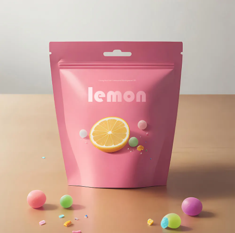 Plastic Pouch Pattern Packing Food Bags