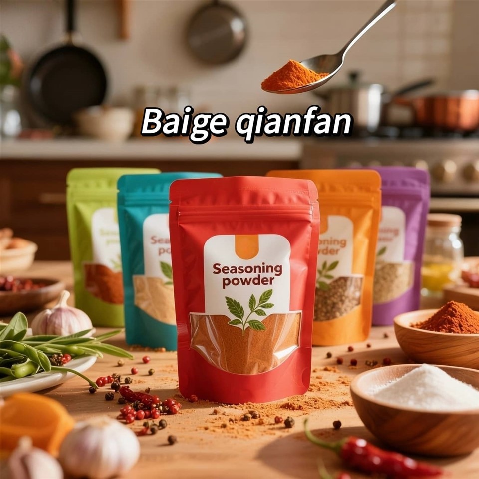 Spices Seasoning Stand Up Pouches